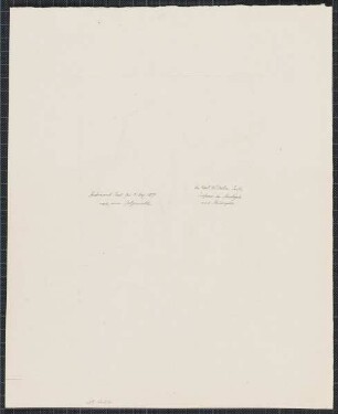 Icones Professorum Marpurgensium — Bildnis des Karl Wilhelm Justi (1767-1846) — Rückseite