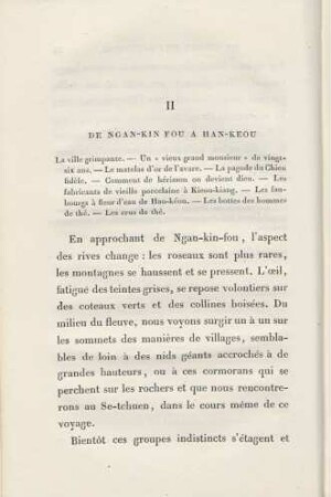 II. De Ngan-Kin Fou a Han-Keou