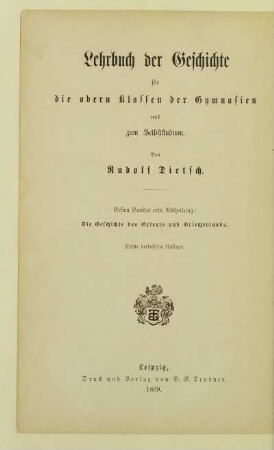 Bd. 1, Abth. 1: Geschichte des Orients und Griechenlands