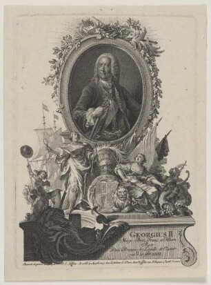 Bildnis des Georgius II., Magn. Brit. Rex