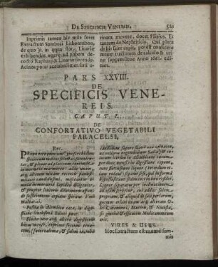 Pars. XXVIII. De Specificis Venereis.