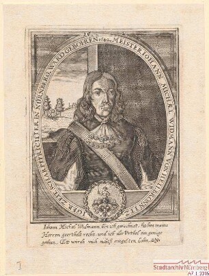 Johann Michael Widmann (d.Ä.) aus Heilbronn, derzeitiger Nachrichter in Nürnberg; geb. 1642