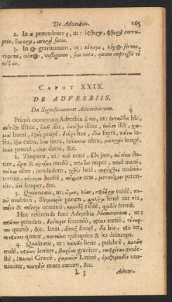 Caput XXIX. De Adverbiis. Da Significationes Adverbiorum