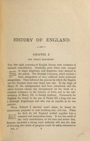 History of England from the accession of James I. to the outbreak of the Civil War : 1603 - 1642. 1