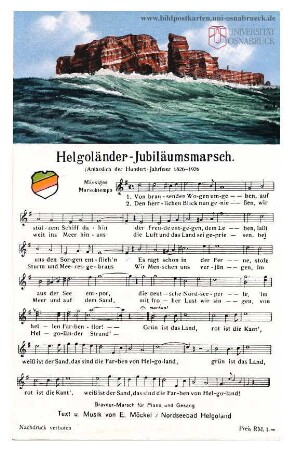 Helgoländer Jubiläumsmarsch (Anlässlich der Hundert-Jahrfeier 1826-1926)