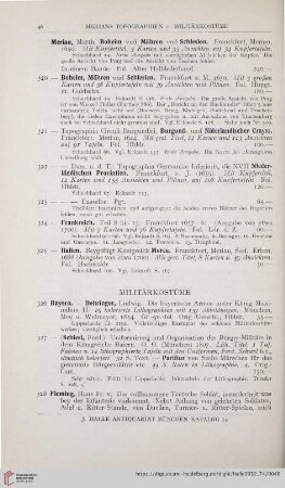 Militärkostüme (Nr. 326 - 339)