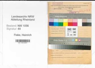 Entnazifizierung Heinrich Flake , geb. 11.06.1885 (Landwirt)