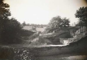 Brohna. Schanze (um 1000). Grabung 1951. Abgedeckte Innenfläche