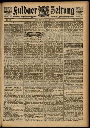 Ausgabe vom Mittwoch, den 04. Mai 1904.