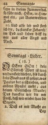 Sonntags-Lieder