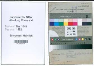 Entnazifizierung Heinrich Schroetter , geb. 22.11.1901 (Prokurist)