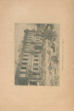 Strasse in Kischinew nach dem Pogrom