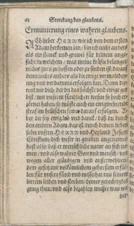 Ermunterung eines wahren glaubens.