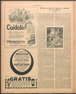 Quiénes quieren la guerra y quiénes no la quieren