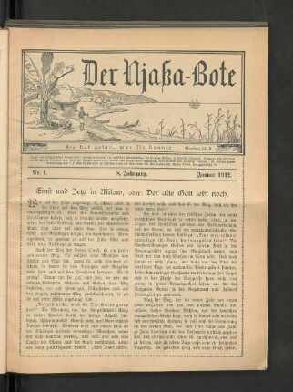 Nr. 1. Januar 1912.