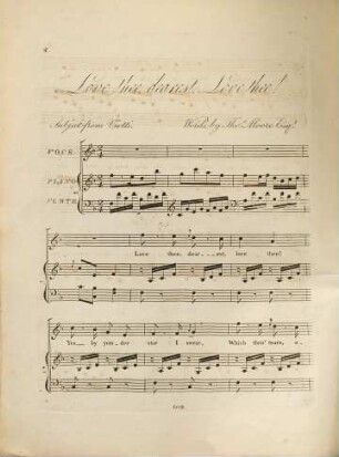 Love thee, dearest, love thee!
