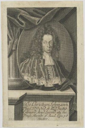 Bildnis des Jo. Christian Lehmann