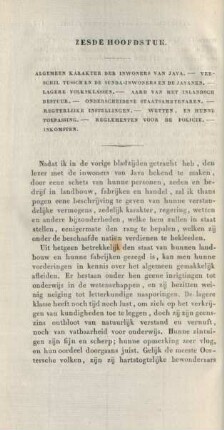 Zesde hoofdstuk. Algemeen karakter der inwoners van Java ...