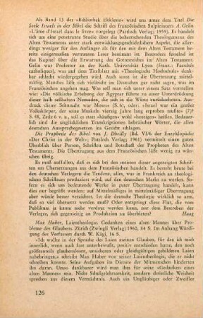 126 [Rezension] Dheilly, Joseph, Die Prophetie der Bibel