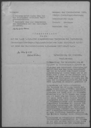 Oberensingen-Hardt mit Zizishausen: Pfarrbericht 1946