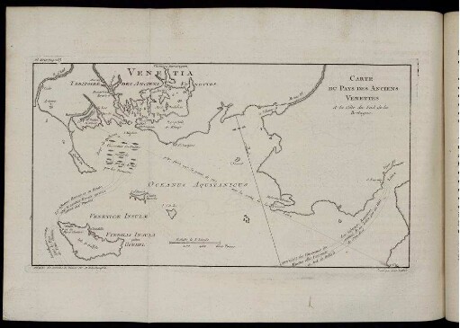Pl. XXIV. Carte Du Pays Des Anciens Venettes A la Côte du Sud de la Bretagne.