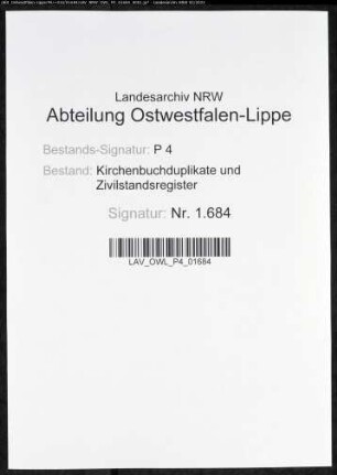 Kirchenbuchduplikat der katholischen Gemeinde Esbeck (GHT 1844-1846). (Gemeinde: Esbeck, katholische Gemeinde)