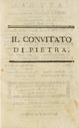 Il Convitato Di Pietra.