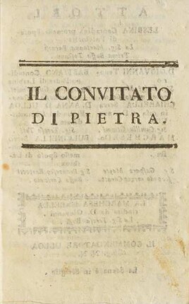 Il Convitato Di Pietra.