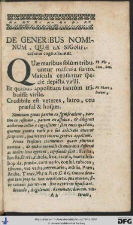 De Generibus Nominum.