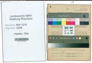 Entnazifizierung Otto Van Haaren , geb. 24.06.1907 (Gaertner)