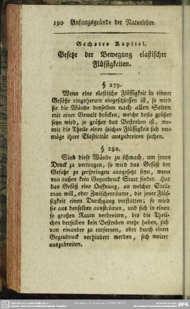 Sechstes Kapitel. Gesetze der Bewegung elastischer Flüssigkeiten