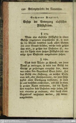 Sechstes Kapitel. Gesetze der Bewegung elastischer Flüssigkeiten