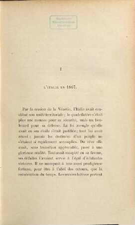 La France et sa politique extérieure en 1867, 2