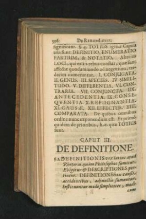 Caput III. De Definitione.