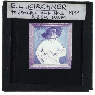 Kirchner, Weiblicher Halbakt mit Hut