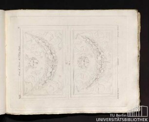 VI. Rome. Dans le Choeur de Ste. Me. du Peuple. Fig. 1, Fig. 2. Dessiné par Pesenti, Supplement, Gravé par Narducci.