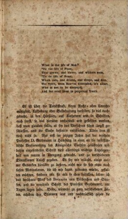 Ueber die Todesstrafe : Ein Versuch zur Vertheidigung derseblen gegen Beccaria und Grohmann