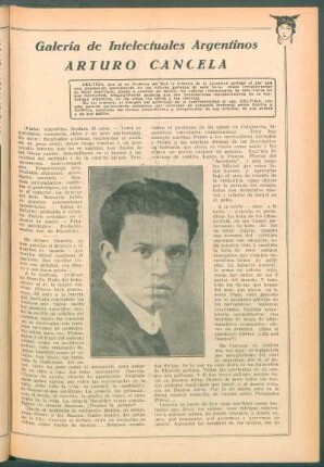 Galería de Intelectuales Argentinos : Arturo Cancela