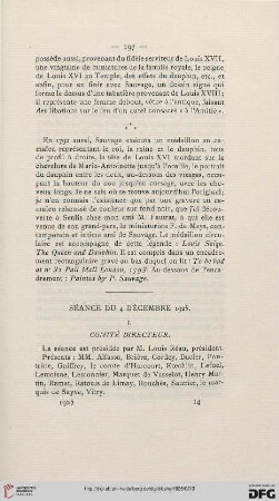 Séance du 4 décembre 1925