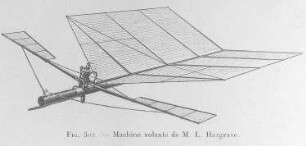 Flugapparat von Hargrave : Technikgeschichte | Fliegende Menschen | Flugzeuge | Projekte und Versuche