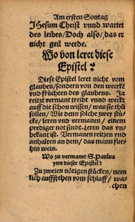 Auslegung der Episteln, so auff die Sonntage vom Advent biß auff Ostern in der Kirchen gelesen werden