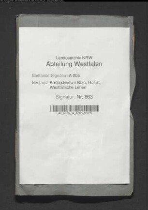 Die Belehnung der Anna Margaretha Schulte, Witwe des Ludwig Berghoff, dann des Michael Fredebölling mit dem Schultenhof zu Enste