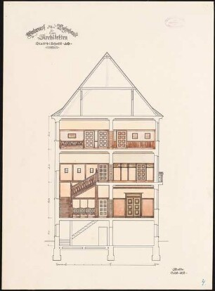 Wohnhaus für einen Architekten: Schnitt
