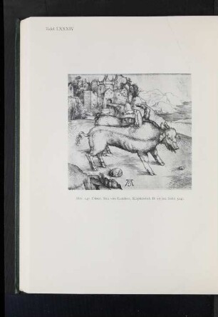 Abb. 147. Dürer, Sau von Landser, Kupferstich B. 95 (zu Seite 524).