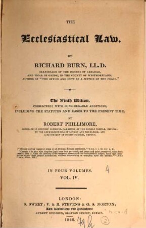 The ecclesiastical law, 4