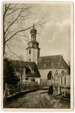 Parthenlederung. Kirche in Plaußig