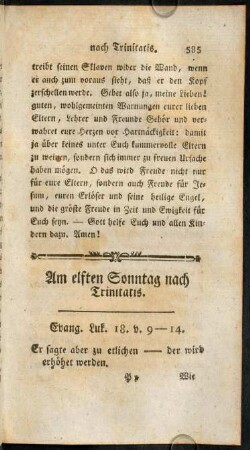 585-599, Am ersten Sonntag nach Trinitatis.