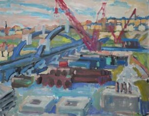 Baustelle Waldschlößchenbrücke I, Dresden