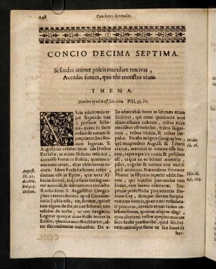 248-257, Concio Decima Septima