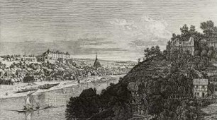 Pirna von den Weinbergen bei Posta